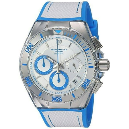 TM-115337 Men's Watch White & Light Blue Cruise California (Best Looking Chronograph Watches)