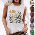 thumbnail image 6 of Summer Tank Top for Women Floral Graphic Swing Flowy Camisold Sleeveless Shirts Loose Fit Going Out Cute Tops, 6 of 6