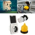 thumbnail image 1 of Outdoor Marine Electrical Power Male Inlet Socket Box Kit, RV Trailer Marine Power Cord Power Inlet 30 AMP  for Trailer  for Most People, 1 of 7