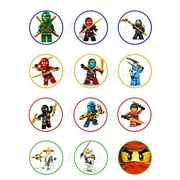 Ninjago Lego Edible Cupcake Toppers (12 Images)