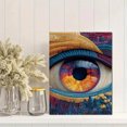 thumbnail image 2 of Abstract Psychedelic All Seeing Eye Canvas Art, Trippy Modern Home Wall Decor, 2 of 8