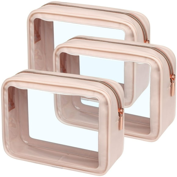 Bolsa de aseo PACKISM aprobada por la TSA, paquete de 3 unidades, transparente