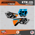 thumbnail image 3 of Kalair GFX Graphics Kit for Ktm SX85 SX105 (2003-2005) Orange-crew Series, 3 of 5