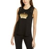 Juicy Couture Juniors' Graphic Tank Top Black Size X-Small