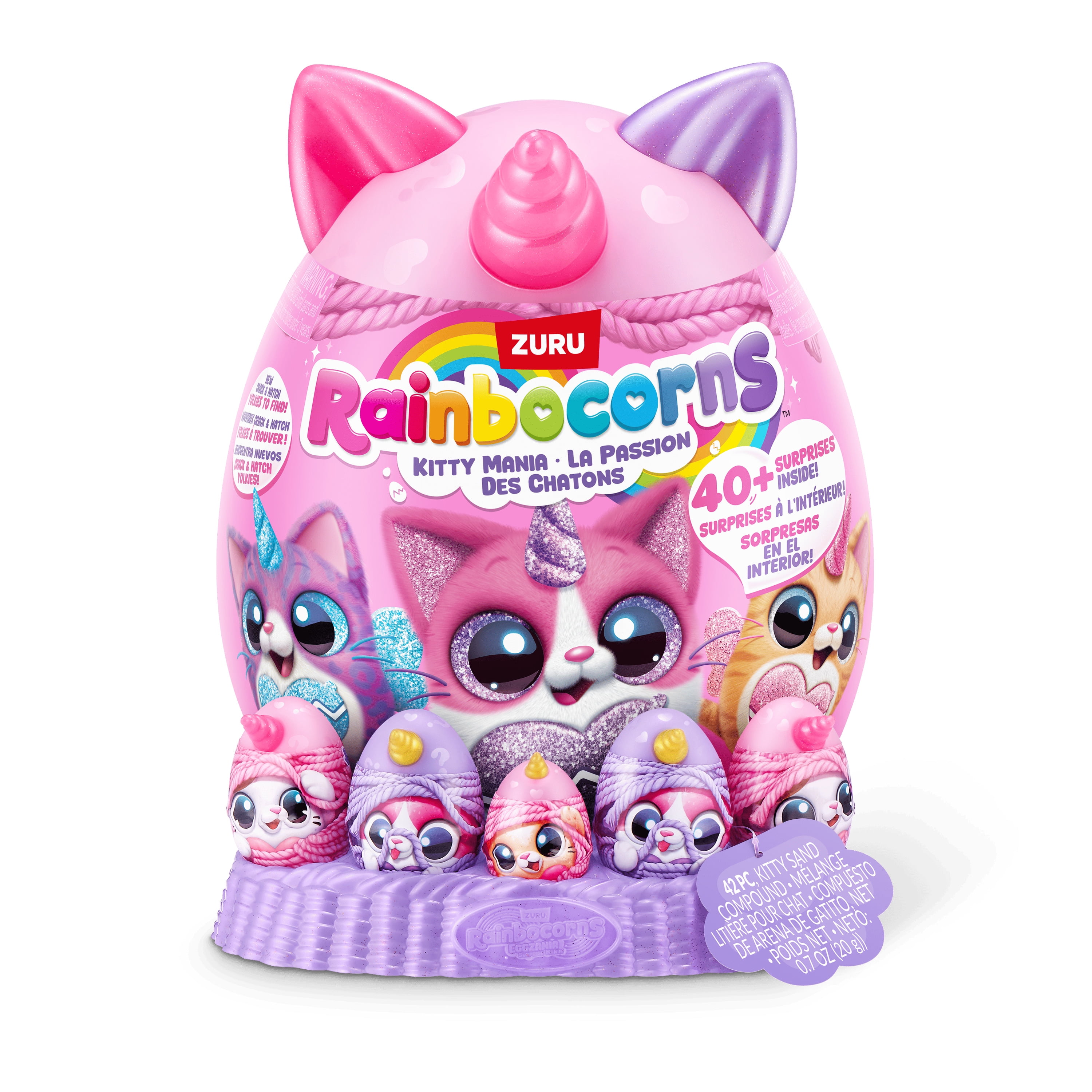 Rainbocorns Kitty Mania by ZURU, Plush Toy for Girls