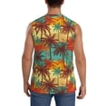 thumbnail image 4 of Fotbe Men's Colorful Hawaii Palms Print Men's Sleeveless Muscle Tank Tops Casual T-Shirts for Gym Workout Beach-3X-Large, 4 of 8