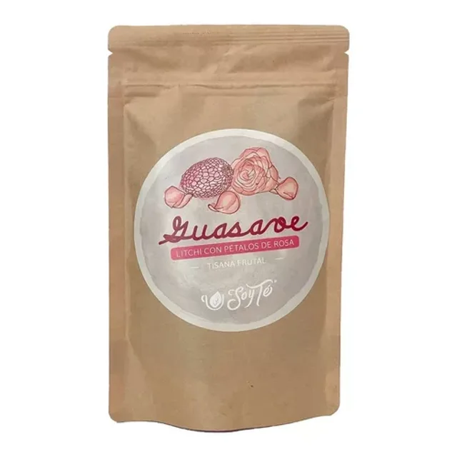 Tisana Frutal Guasave Litchi Con Pétalos De Rosa 100g Soy Té