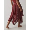 thumbnail image 5 of Rdhnmea Womens Lace Long Skirts Elastic Asymmetrical Layered Hem Sexy See-Through Flowy Skirts Floral Beach Maxi Skirt, 5 of 7
