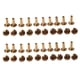 thumbnail image 1 of 20X Perno del Boton Macizo de Laton de Clavos de Tornillo Tornillo de Vuelta Cinturon de del Remache 12mm, 1 of 4