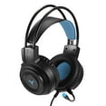 thumbnail image 3 of Gaming Headset 3.5mm Wired Subwoofer Computer Headphone Mobile Color LED RGB Light Phone Stereo Gamer Professional PC LED Light Headphones Black, 3 of 9