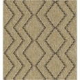 thumbnail image 2 of JERFIT 7x10 Indoor Outdoor Rug, Diamond Pattern Area Rug, All-Weather Polypropylene, Natural Black, Reversible Low Profile Runner for Patio Doorway, 2 of 8