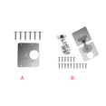 thumbnail image 4 of untoiry Hinge Repair Set Stainless Steel Door Hinge Plate Screws Kit, 2pc Hinge Plates, Hinge Plate Connector, 16pcs Screws, 4 of 9