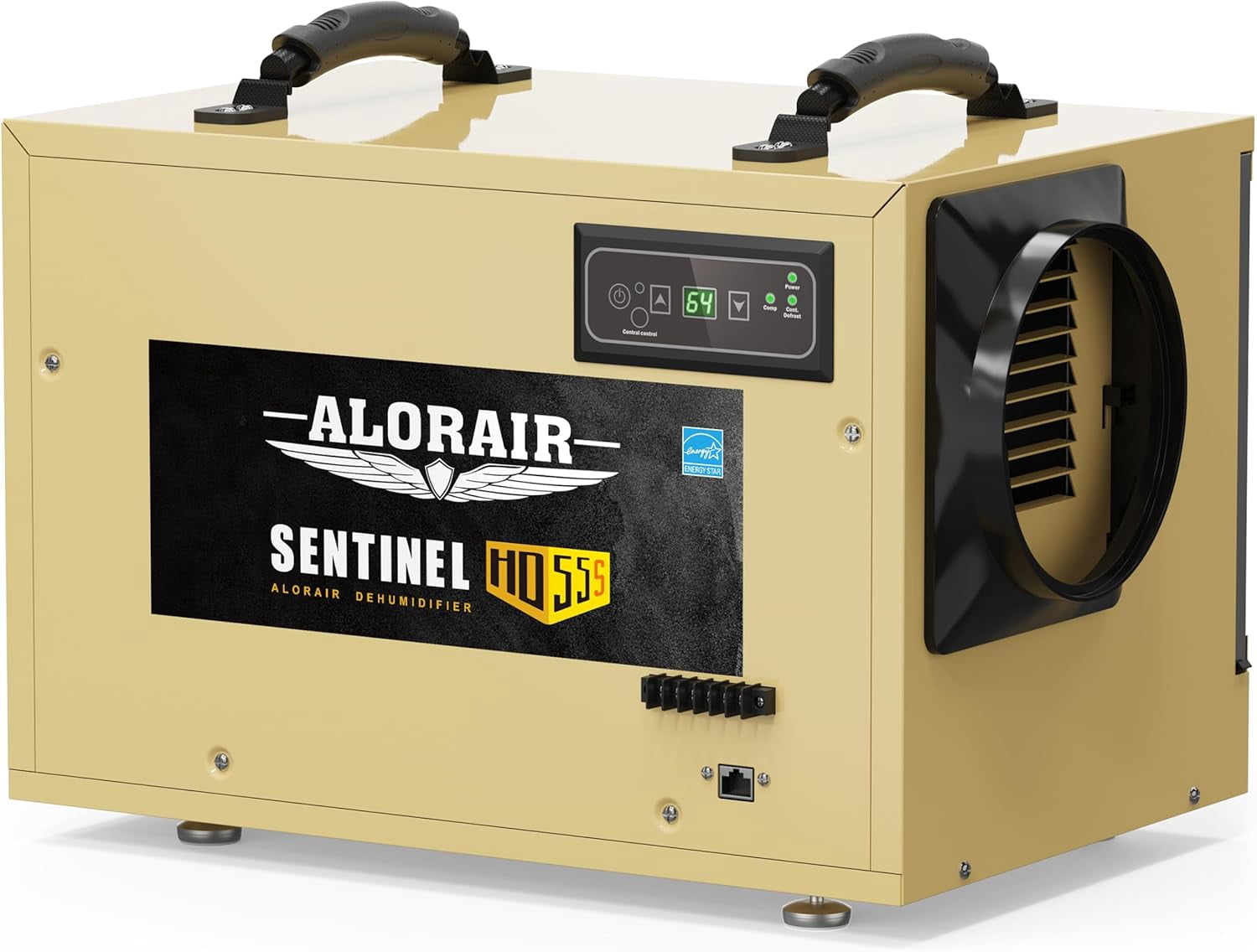 ALORAIR 120 PPD Commercial Dehumidifier, with Drain Hose for Crawl Spaces, Basements, Industry Water Damage Unit, cETL Listed, Compact, Auto Defrost Crawlspaces Dehumidifiers, Up to 1,300 sq.ft,Gold