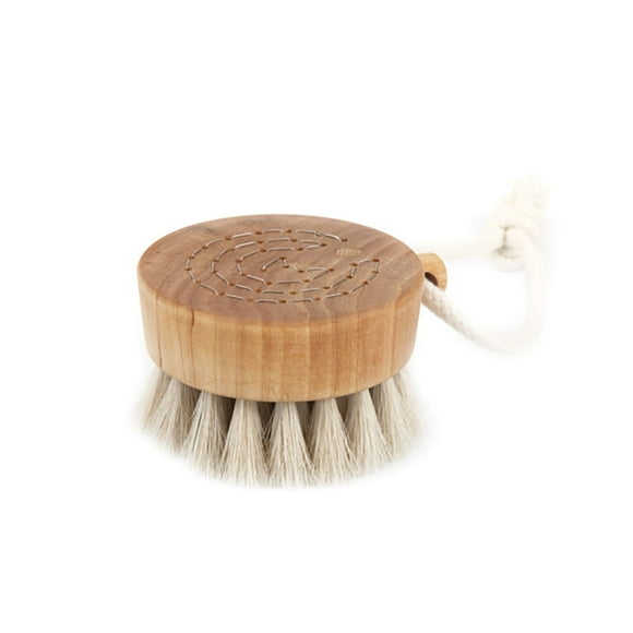 Iris Hantverk Dry or Wet Skin Exfoliator Brush with Horse Hair Bristles and Birch Wood Handle Dry or Wet Skin Exfoliator Brush for Men and Women