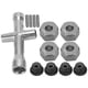 thumbnail image 5 of Adaptador de cubo hexagonal de rueda de 12mm, tuercas de seguridad de brida M4 de 7mm de espesor, juego de llaves cruzadas para coche RC 1/10, 5 of 10