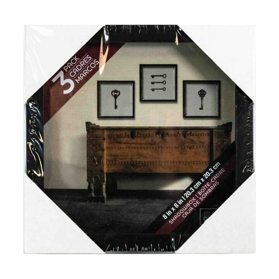 Studio Decor Shadow Box (3-Pack, 8x8) New