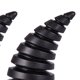 thumbnail image 3 of 2 pegatinas decorativas para casco de motocicleta con diseño de cuerno de diablo, ideales para casco de esquí. Espiral Negro, 3 of 3