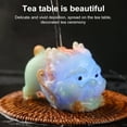thumbnail image 3 of sunsanly Color Changing Tea Pet Pixiu Resin Lucky Statue Kung Fu Tea Tray Decor Light Up Feng Shui Ornament Home Office Desk Gift, 3 of 7