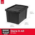 thumbnail image 2 of IRIS 19 Gal Plastic Storage Bins with Lids, Latching Totes, Heavy Duty Containers, 6Pk, 2 of 9