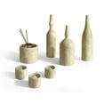 thumbnail image 4 of LiviNest Natural Marble Living Room Decor Set: Luxury 7-Piece Beige Gold Stone Accessories - Unique Veining Art Sculptures for Boutique Hotel & Upscale Home Decor, 4 of 6