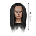 thumbnail image 2 of LHWEN Training Head Hairdresser Cosmetology Mannequin for Hairstyle Practice Real Hair Manikin Training Head with Clamp Holder Natural Black 14-16 Inches Perfect for Hairdressing Styling Cutting, 2 of 5