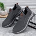 thumbnail image 4 of NOKIO Men's Sneakers Comfortable Wide Width Sock Shoes Non-S𝗅ip Mesh Casual Running Shoes Breathable Soft Knit Sneakers for Daily Walking, Tennis Sport, 4 of 6