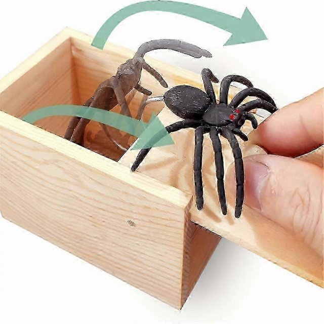 2025 Latest Model Spider Prank Box - Funny Wooden Box Prank Toy, Hilarious Fun