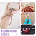thumbnail image 6 of 48pcs 12 Colors Round Bead Dangle Charms 1.3 Inch Pendant Glass Beads with Golden/Silver Lobster Claw Clasps Dangle Pendants for Jewelry Keychain Stitch Markers Making, 6 of 6