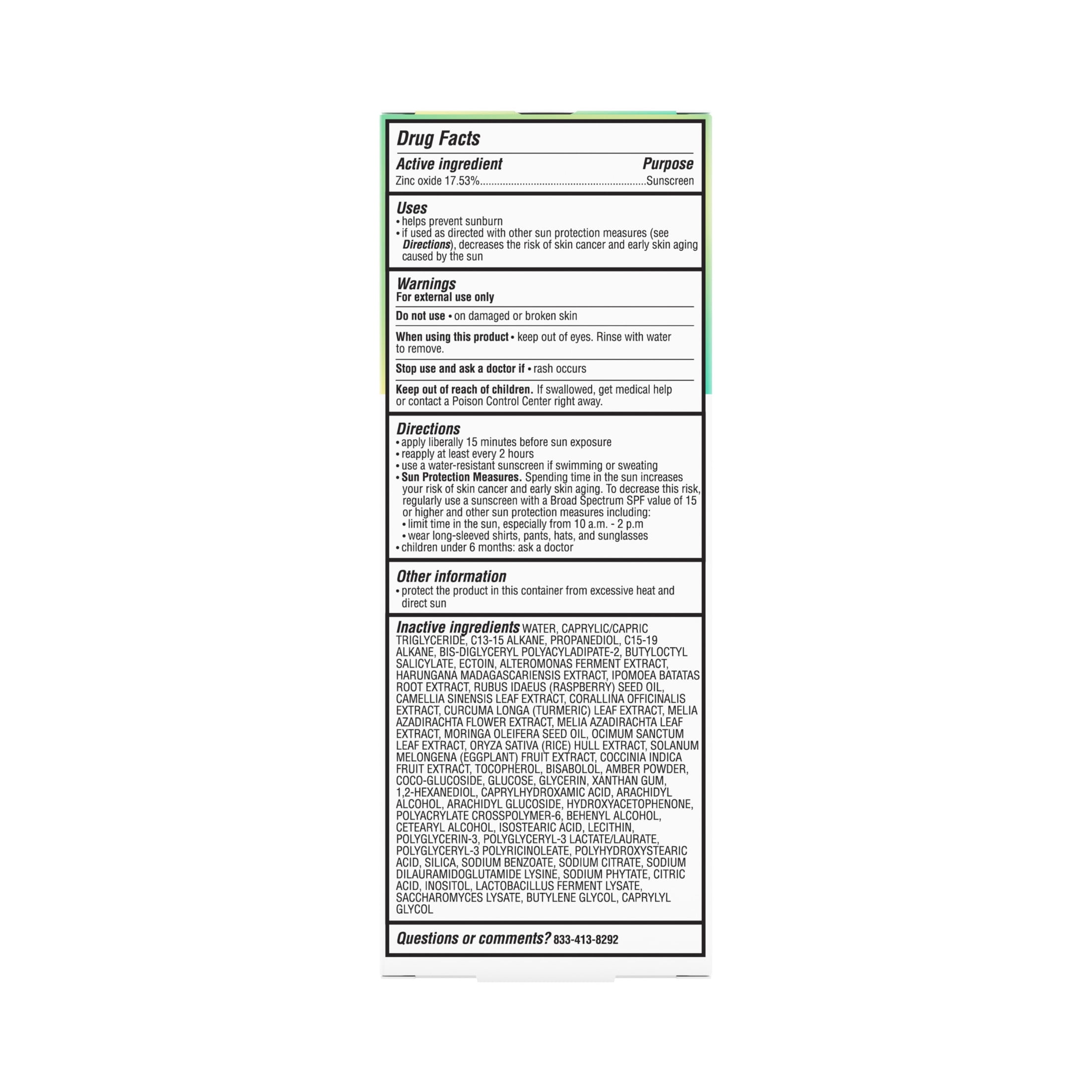 Hero Cosmetics Force Shield Superlight Sunscreen SPF 30, Zinc Oxide Mineral Sunscreen, 50ml