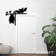 thumbnail image 2 of C-CRAFT Bat On Branch Metal Decorative Door Corner 8 inch For Home & Office Decor, 2 of 4
