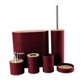 thumbnail image 4 of Lipstore 6 Pieces Bathroom Accessories Bath Trash Can for Household Countertop Vanity Red, 4 of 8
