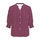 thumbnail image 5 of Camisas de Cuello de la Tripulación de Manga Corta para las Mujeres Moda Verano Casual Botón Arriba Cuello en V con Tejido Súper Suave, 5 of 6
