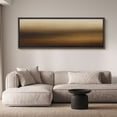 thumbnail image 2 of Large Framed Canvas Wall Art Brown Abstract Landscape Print for Modern Living Room Decoration - 60"x20" Black Framed, 2 of 8