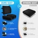 thumbnail image 4 of Cojín de asiento, almohada de apoyo lumbar con correa ajustable, cojines para silla para aliviar el dolor de ciática, con funda lavable, espuma viscoelástica para coche, viajes y silla de ruedas,, 4 of 5
