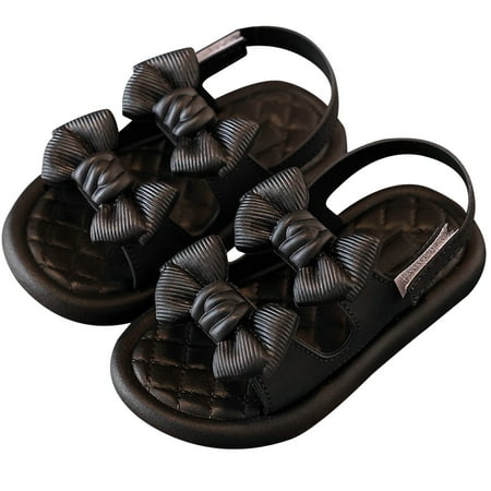 

Kid Sandals Nonskid Bowknot - Adjustable Summer Sandals Open Toe Shoes for Girls