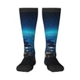 thumbnail image 1 of Fotbe Planet Earth Calcetas Divertidas Estampadas para Hombre y Mujer, Calcetas de Algodón hasta la Rodilla para Caminar, Correr, Enfermería y Embarazo, 1 of 6