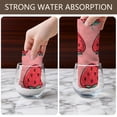 thumbnail image 6 of 4 Pcs Funny Kitchen Towels,Red Strawberry Plants Fruit Pink Pattern Microfiber Dish Towels,Kitchen Tea Towels,Kitchen Towel Set (18" X 26"), 6 of 7