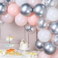 thumbnail image 4 of 60Pcs Macaron Pink White Birthday Balloons Confetti Latex Balloons_Perfect Gift, 4 of 5
