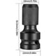 thumbnail image 3 of Kit de extensión de adaptador hexagonal, convertidor de mandril de liberación rápida de acero Cr-Mo para llaves de trinquete de impacto, compatible con herramientas eléctricas (3 piezas), 3 of 6