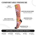thumbnail image 2 of Honeii Flamingo Riding a Bicycle Print Sports Compression Socks,Running Crew Socks,Moisture-Wicking Anti-Blister Hiking&Gym Athletic, 2 of 5