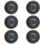 Disney Kitchen Mickey Mouse Icon Ceramic Bowl Set of 6 Gray Tan New