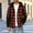 Orange, variant on Mens Plaid Hooded Comfort Casual Drawstring Long Sleeve Button Down Shirts Jackets Lightweight Loose Fit Shacket Outerwear with Pockets