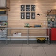 thumbnail image 5 of AmGood 30 in. x 96 in. Stainless Steel Table | Metal Utility Kitchen Prep Work Table | NSF, 5 of 9