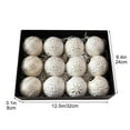 thumbnail image 2 of Vrorvz 12 Pack Antique Christmas Ball Set Christmas Ornaments Christmas Decorations Versatile Vintage Style Easy Hanging for Tree Holiday Decor 3.1in White, 2 of 5