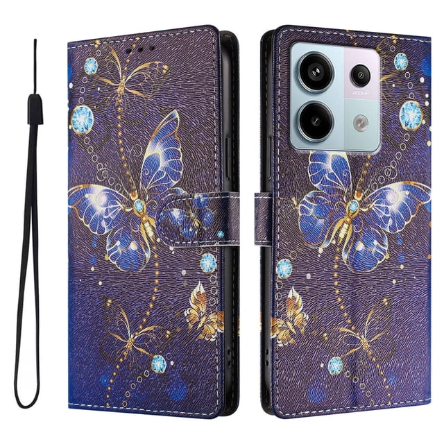 FOXDOCK Funda Tipo Cartera para Xiaomi POCO X6 5G con Soporte y Correa – Diseño de Patrones Lindos