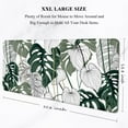 thumbnail image 2 of Auhoahsil Desk Mouse Pad, Large Gaming Mousepad, XXL Desk Pad, Extended Long Superior Micro-Weave Cloth Non-Slip Rubber Big Computer Mouse Mat for Gamer, Office & Home, 35" x 15", Abstract Monstera, 2 of 7