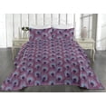 thumbnail image 2 of Ambesonne Peacock Feathers Quilted Bedspread Set 3 Pcs, Tropical Fuzz Art, Twin, Pale Azure Blue Indigo, 2 of 4