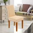 thumbnail image 3 of Funda de Silla de Comedor Yotijar Extraíble y Estirable Lavable Suave Color Beige 45-55 cm, 3 of 7