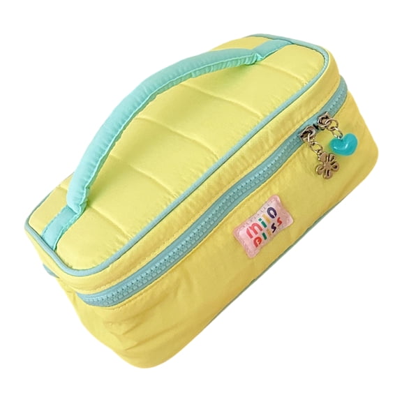 Large Capacity Practical Travel Cosmetic Bag Delicate Fabric Multiple Compartments Stylish Makeup Organizers