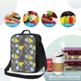 thumbnail image 4 of Lsque Geometric Lunch Bag Lunch Box for Women Men Reusable Insulated Lunch Tote Bag,Leakproof Thermal Cooler Sack Food Handbags Case High Capacity, 4 of 9